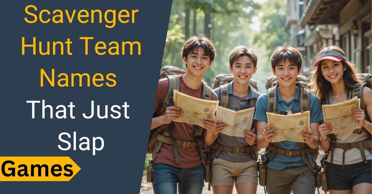Scavenger Hunt Team Names