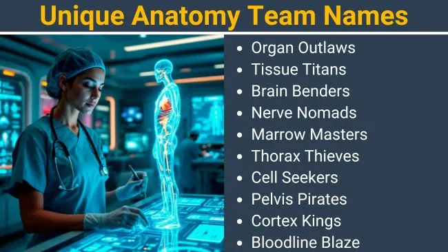 Unique Anatomy Team Names
