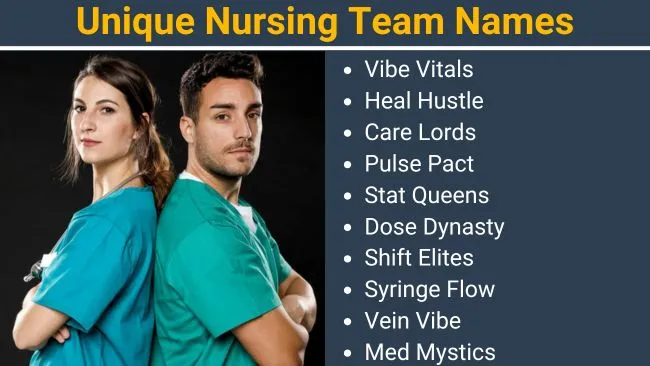 Unique Nursing Team Names