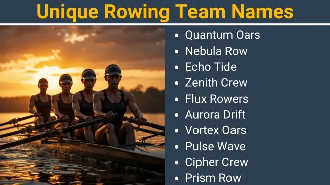 Unique Rowing Team Names