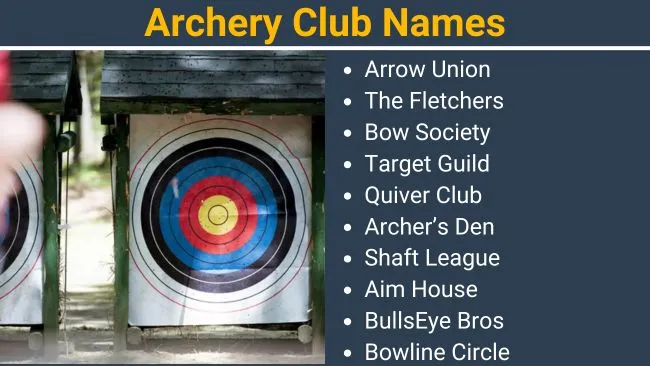 Archery Club Names
