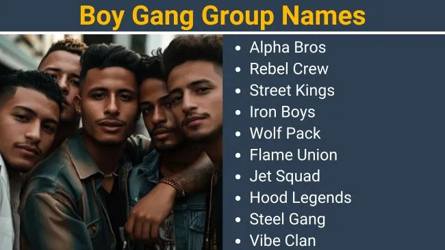 Boy Gang Group Names