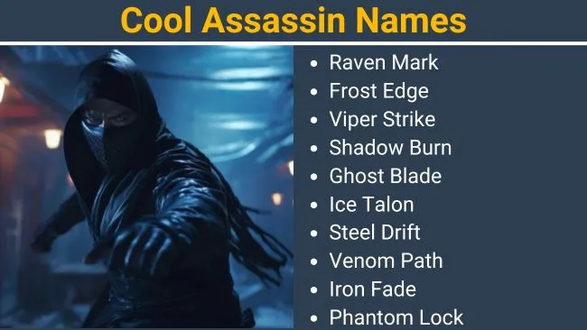 Cool Assassin Names
