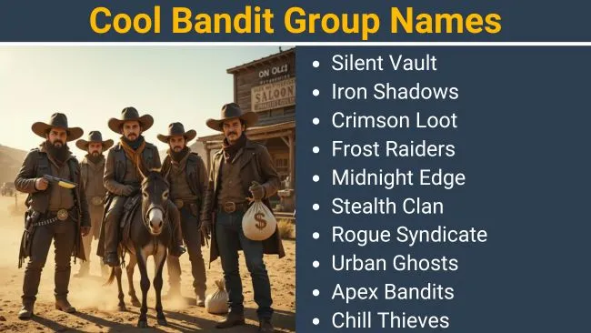 Cool Bandit Group Names