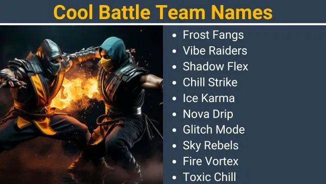 Cool Battle Team Names