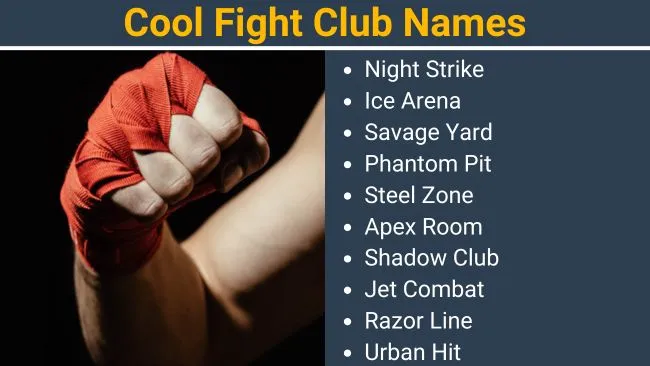 Cool Fight Club Names