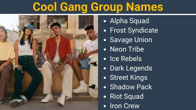 Cool Gang Group Names