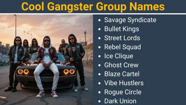 Cool Gangster Group Names