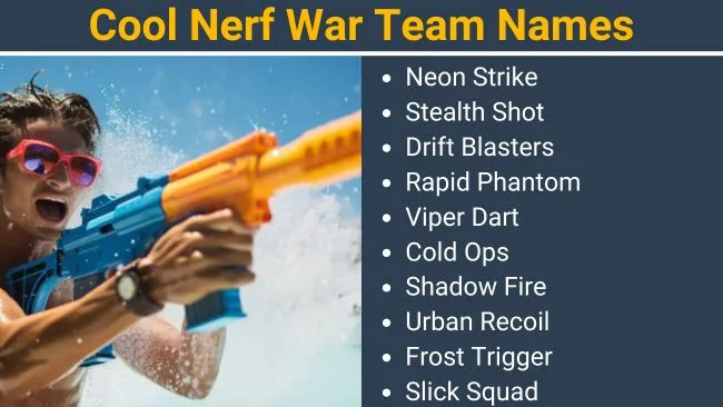 Cool Nerf War Team Names