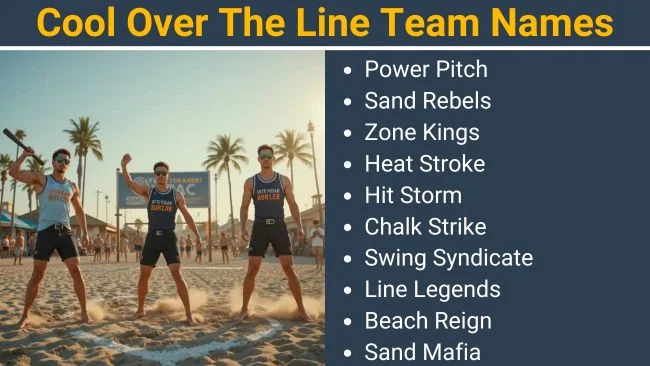 Cool Over The Line Team Names