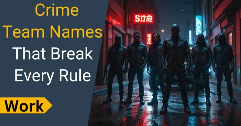 Crime Team Names