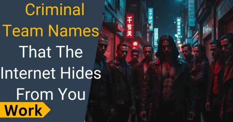 Criminal Group Names