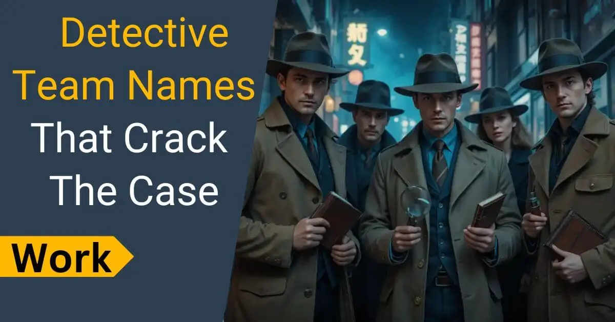 Detective Team Names