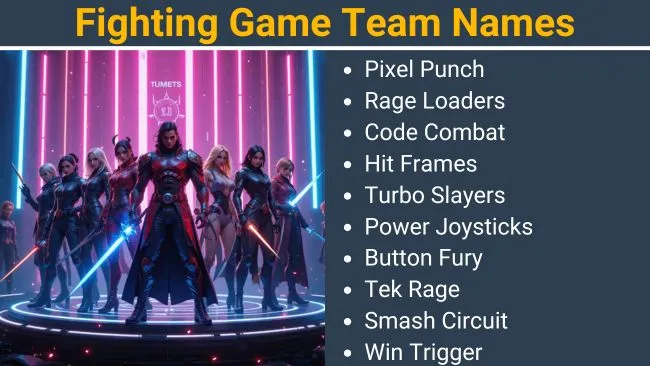 Fighting Game Team Names