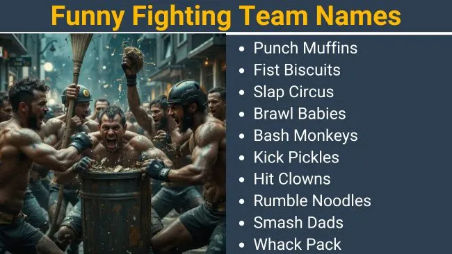 Funny Fighting Team Names