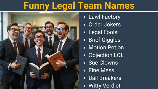 Funny Legal Team names
