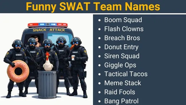 Funny SWAT Team Names