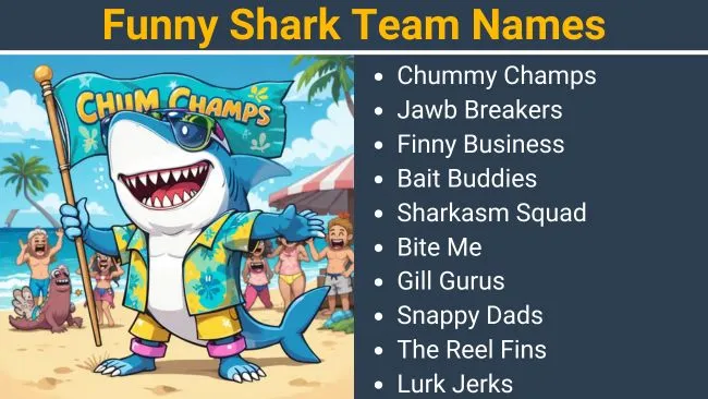 Funny Shark Team Names