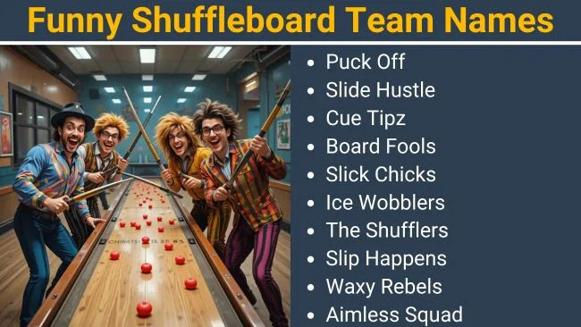 Funny Shuffleboard Team Names