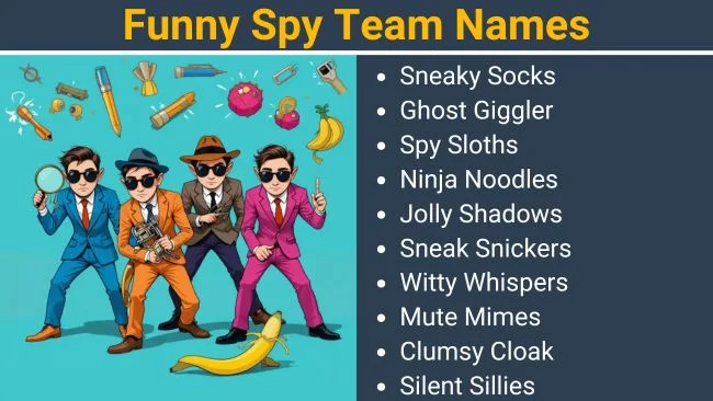 Funny Spy Team Names