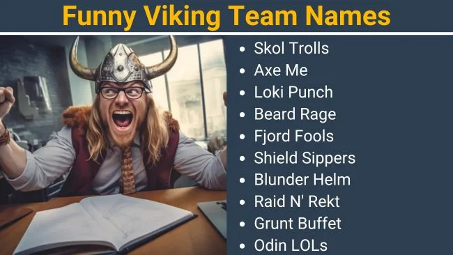 Funny Viking Team Names