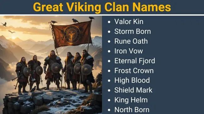 Great Viking clan Names