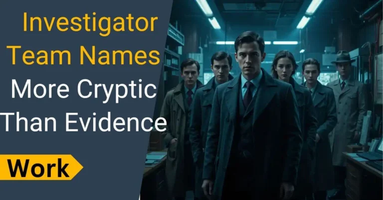 Investigator Team Names