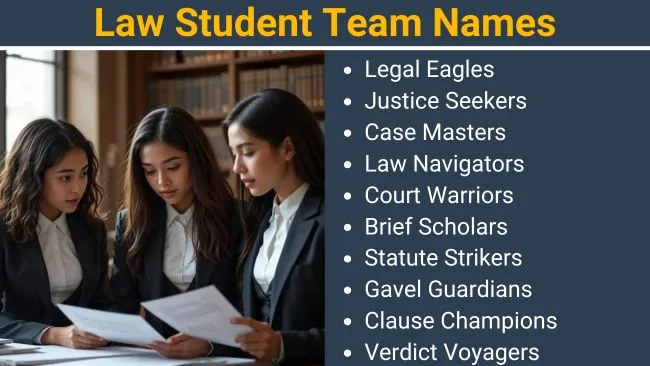 Law Student Team Names