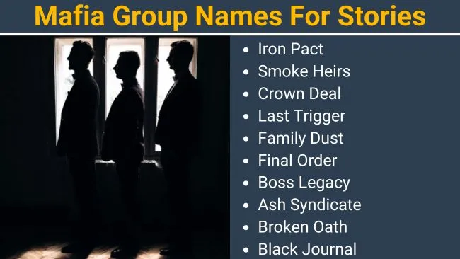 Mafia Group Names For Stories