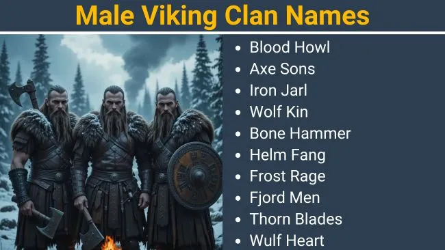 Male Viking clan Names