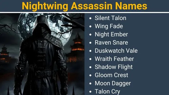 Nightwing Assassin Names