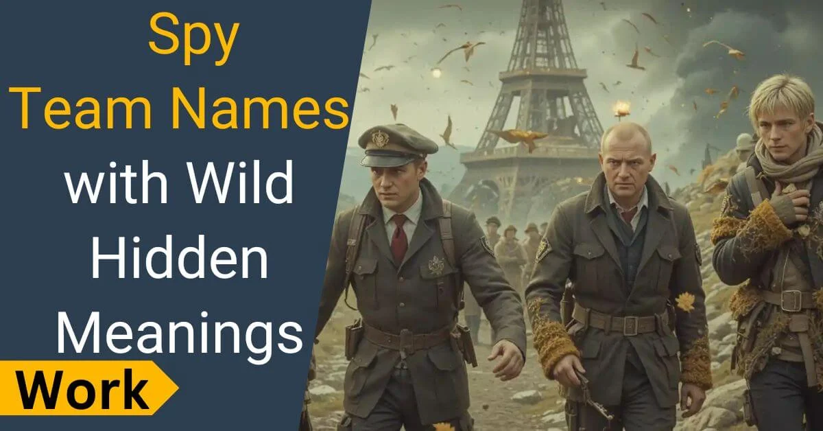 Spy Team Names