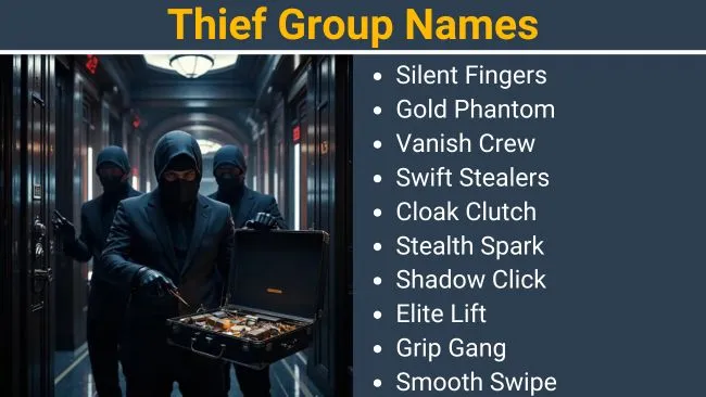 Thief Group Names