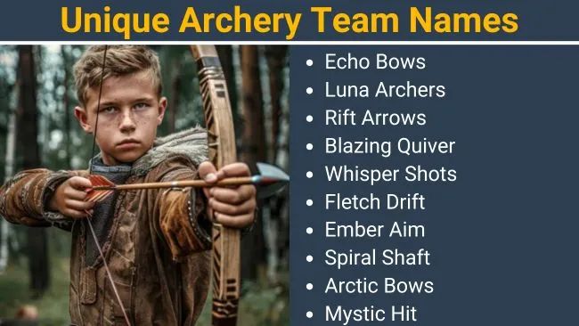 Unique Archery Team Names