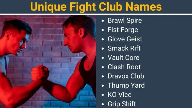 Unique Fight Club Names