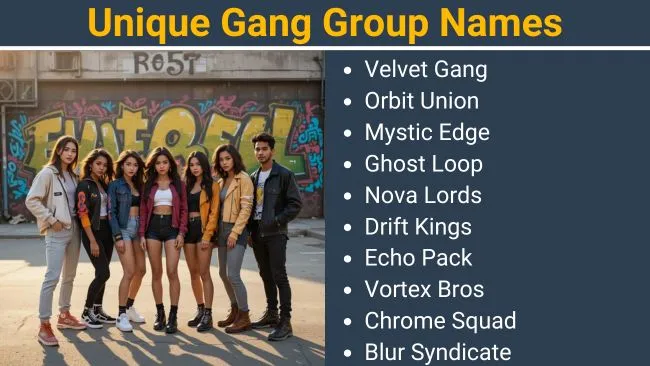 Unique Gang Group Names