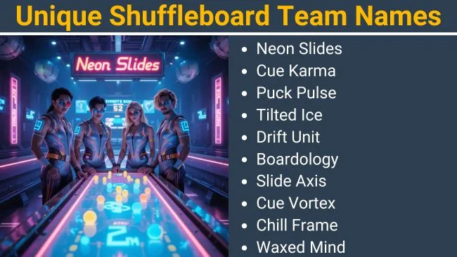 Unique Shuffleboard Team Names