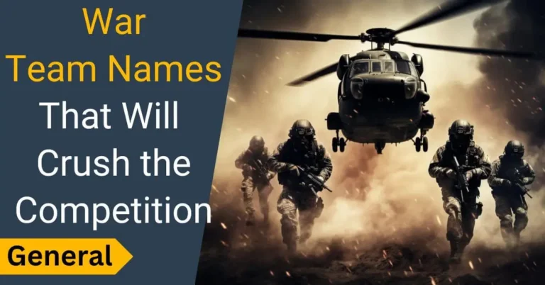War Team Names