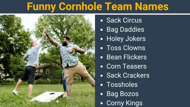 Funny Cornhole Team Names