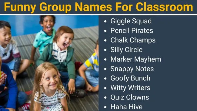 Funny Group Names for Classroom