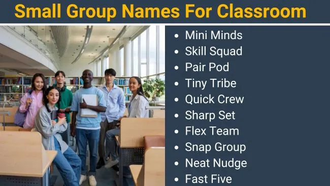 Small Group Names for Classroom