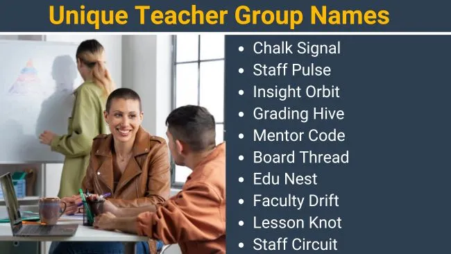 Unique Teacher Group Names