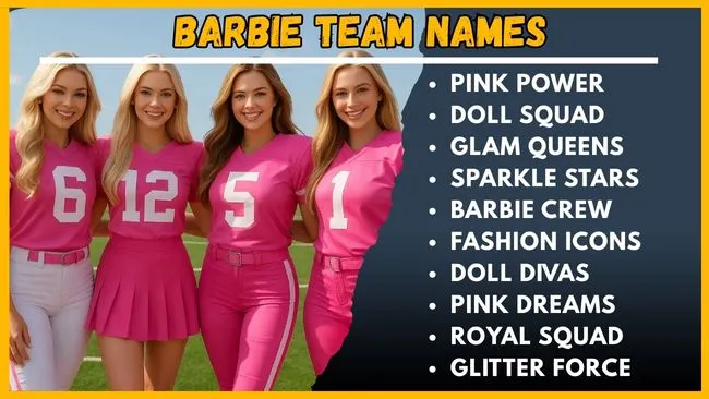 Barbie Team Names