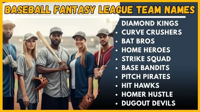 Baseball Fantasy League Team Names