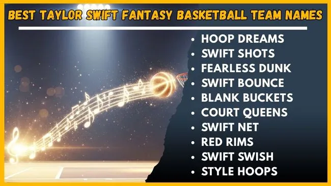 Best Taylor Swift Fantasy Basketball Team Names
