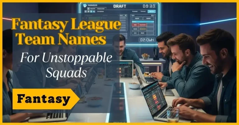 Fantasy League Team Names