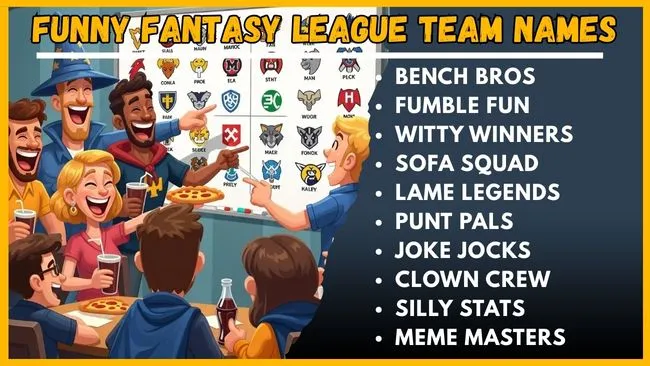 Funny Fantasy League Team Names
