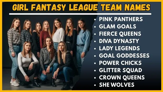 Girl Fantasy League Team Names