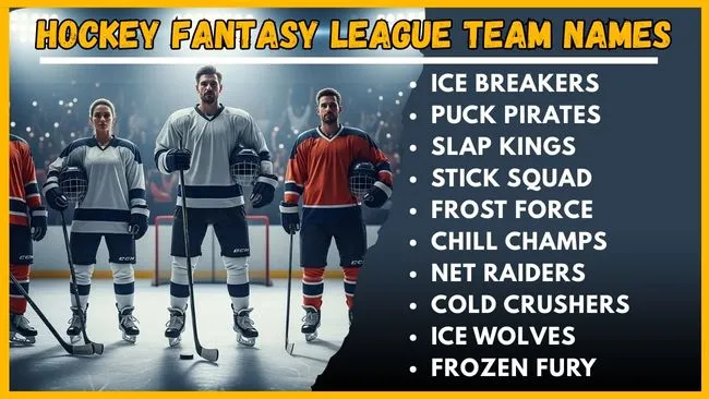 Hockey Fantasy League Team Names