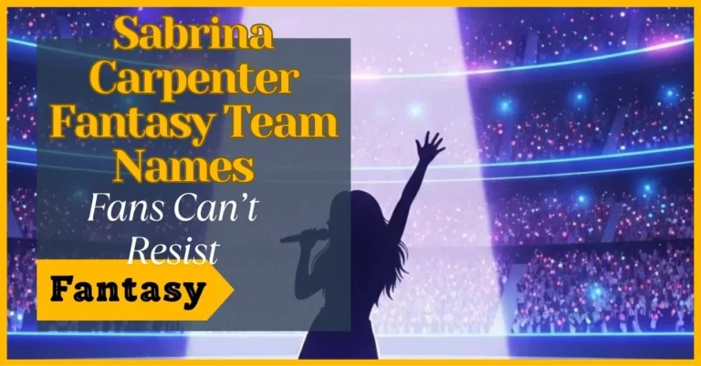 Sabrina Carpenter Fantasy Football Team Names
